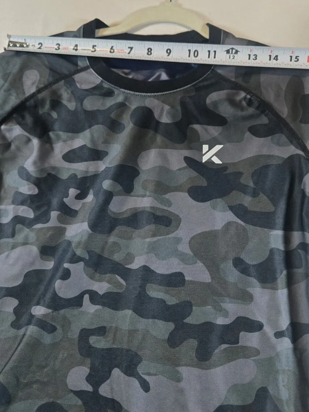 Kewlioo Men’s Gray Camo Sauna Shirt Heat Trapping Compression Workout Top